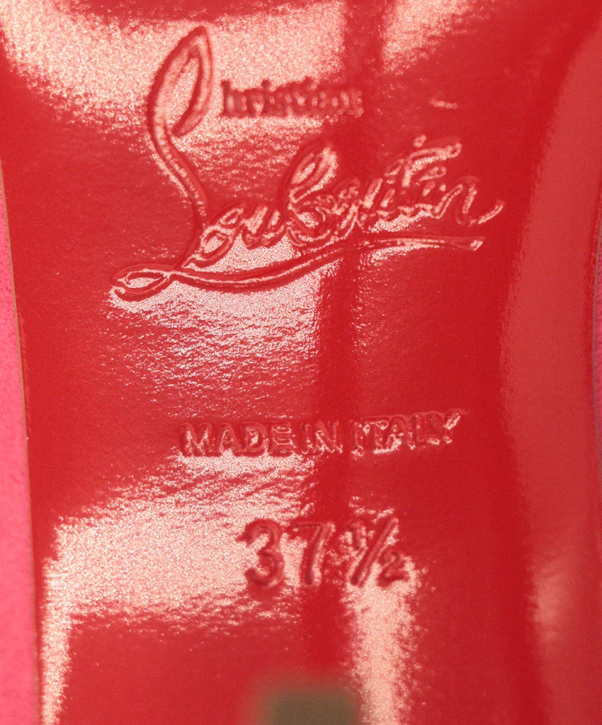 Christian Louboutin Hot Pink Suede Heels sz 7.5 - Michael's Consignment NYC