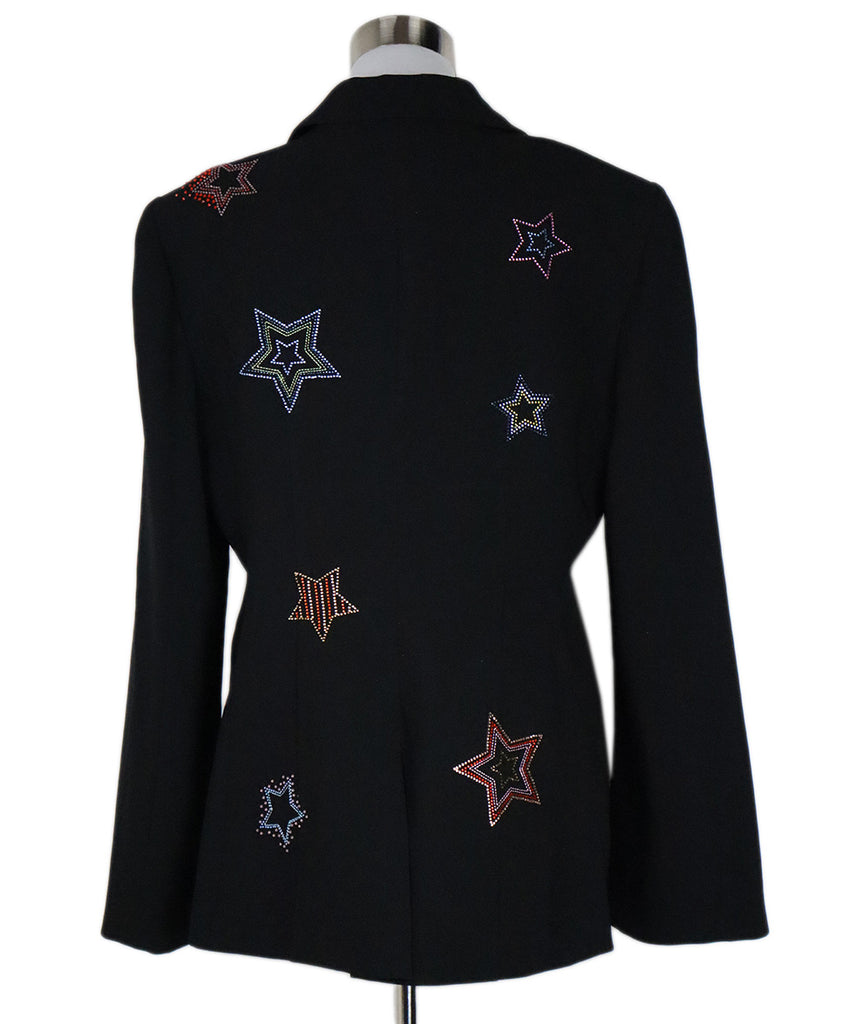 Cinq a' sept Black Crystal Embellished Blazer 2