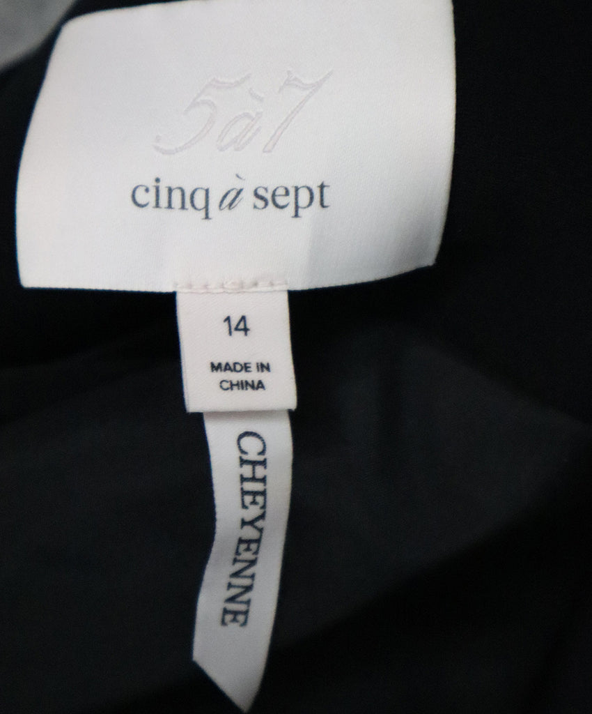 Cinq a' sept Black Crystal Embellished Blazer 3