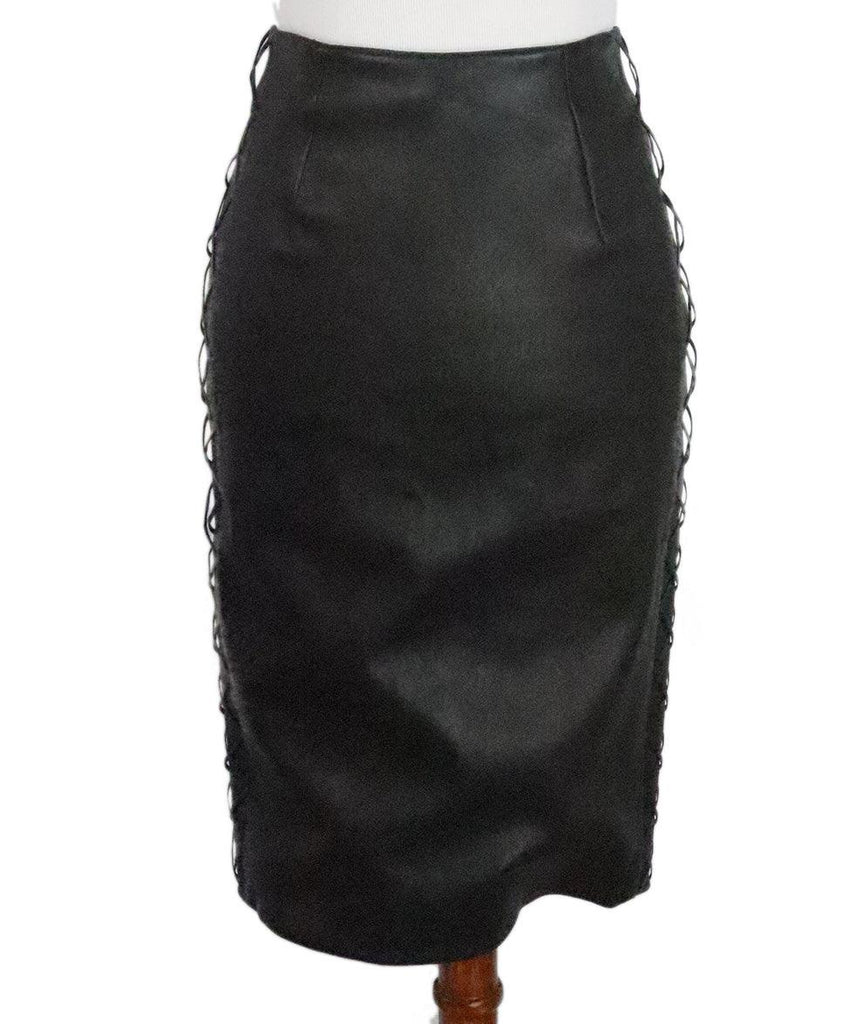 Cushnie Et Ochs Black Leather Skirt sz 2 - Michael's Consignment NYC