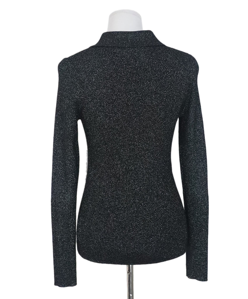 DVF Black & Metallic Wool Sweater 2