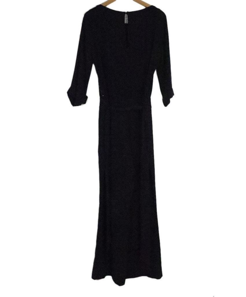 DVF Navy Polyester Jumpsuit sz 6 - Michael's Consignment NYC