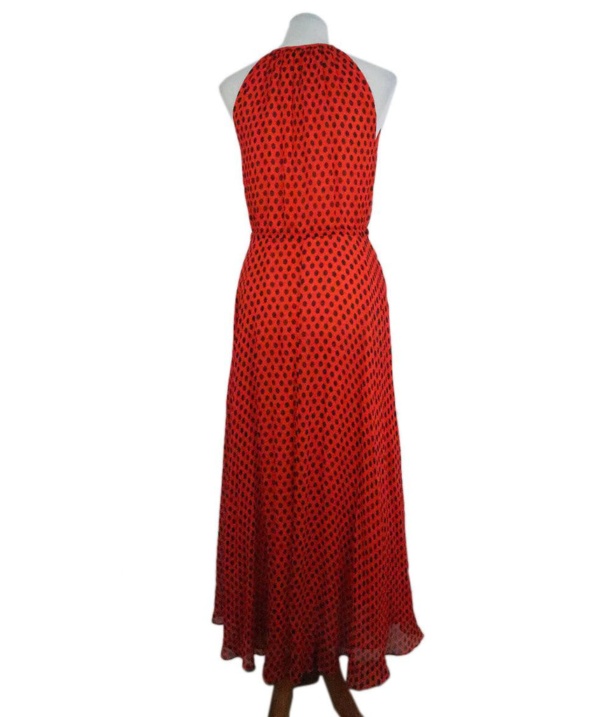 DVF Red & Black Polka Dot Chiffon Dress sz 6 - Michael's Consignment NYC