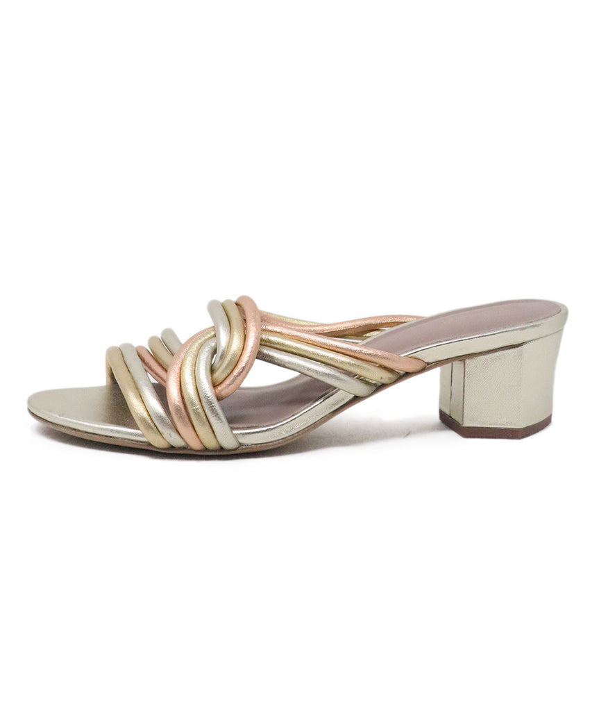 DVF Mixed Metals Leather Sandals 1
