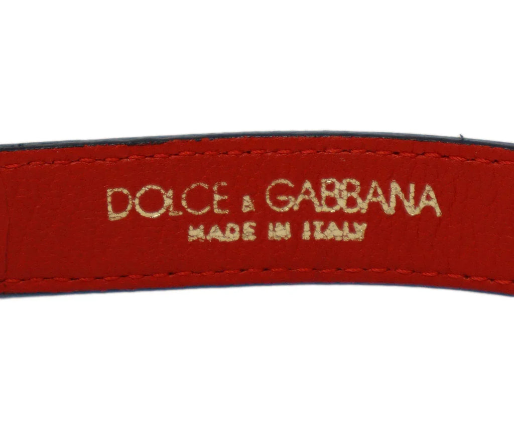 Dolce & Gabbana B&W Polka Dot Leather Belt - Michael's Consignment NYC