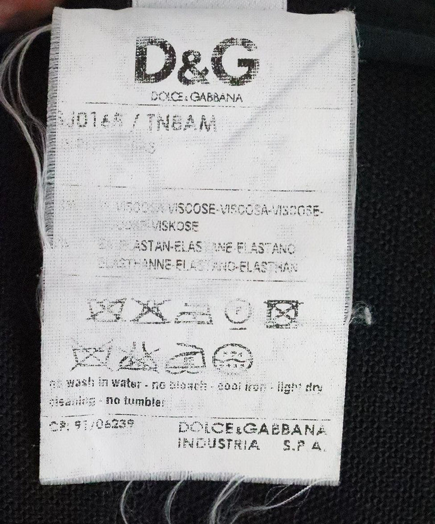 D&G Black Linen Jacket sz 4 - Michael's Consignment NYC