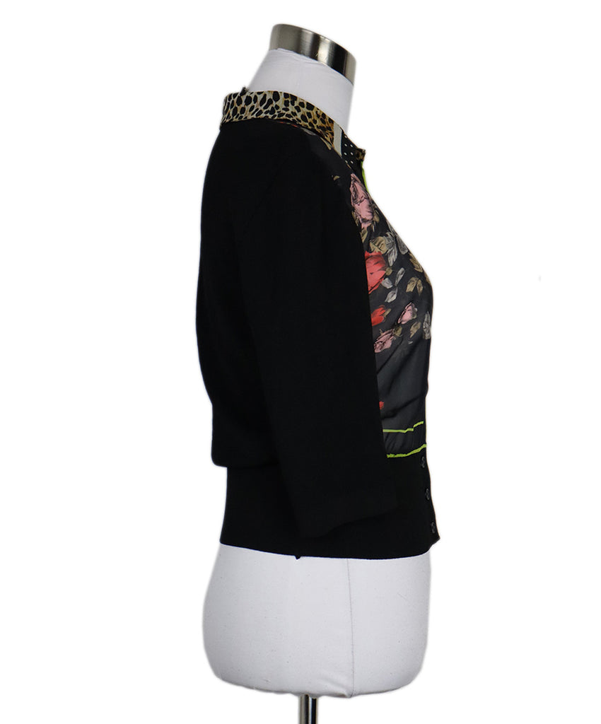 D&G Multicolor Print Silk Cardigan 1