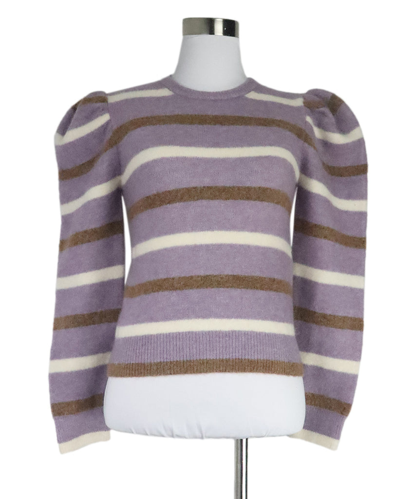 Derek Lam Lavender & Brown Striped Sweater 