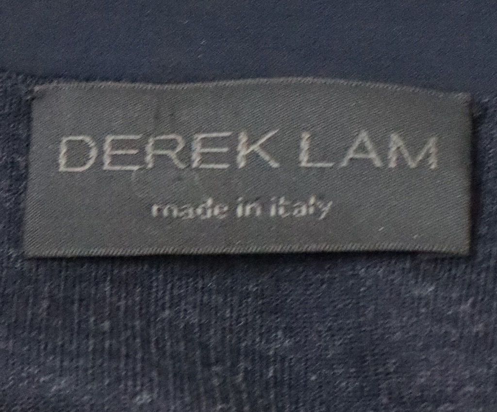 Derek Lam Navy Wool & Silk Trim Sweater 4