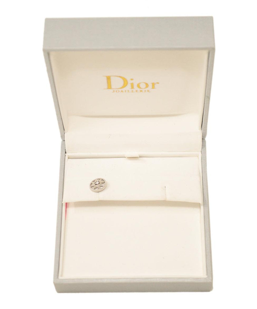Dior 18K White Diamond Earring - Michael's Consignment NYC