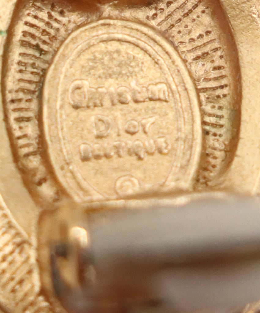 Christian Dior Vintage Gold & Pearl Earrings 5