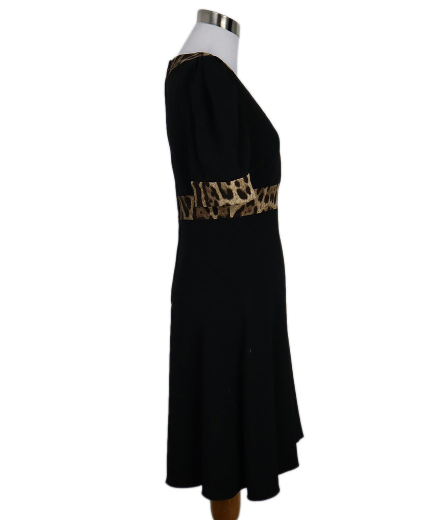Dolce & Gabbana Black Leopard Print Dress 1
