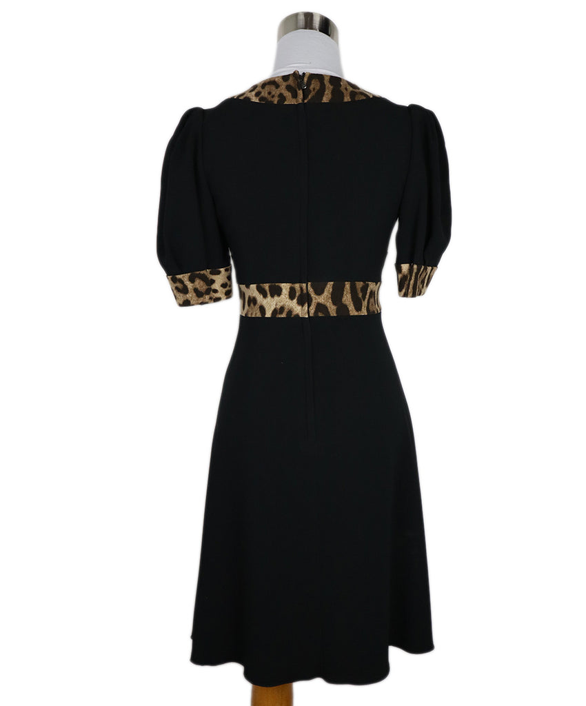 Dolce & Gabbana Black Leopard Print Dress 2