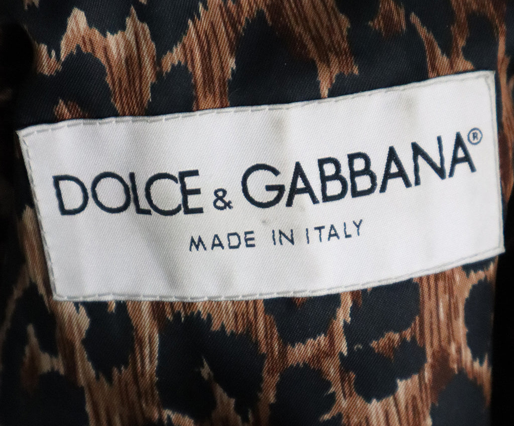Dolce & Gabbana Black Leather Biker Jacket 3