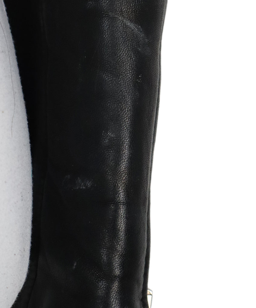 Dolce & Gabbana Black Leather Biker Jacket 6