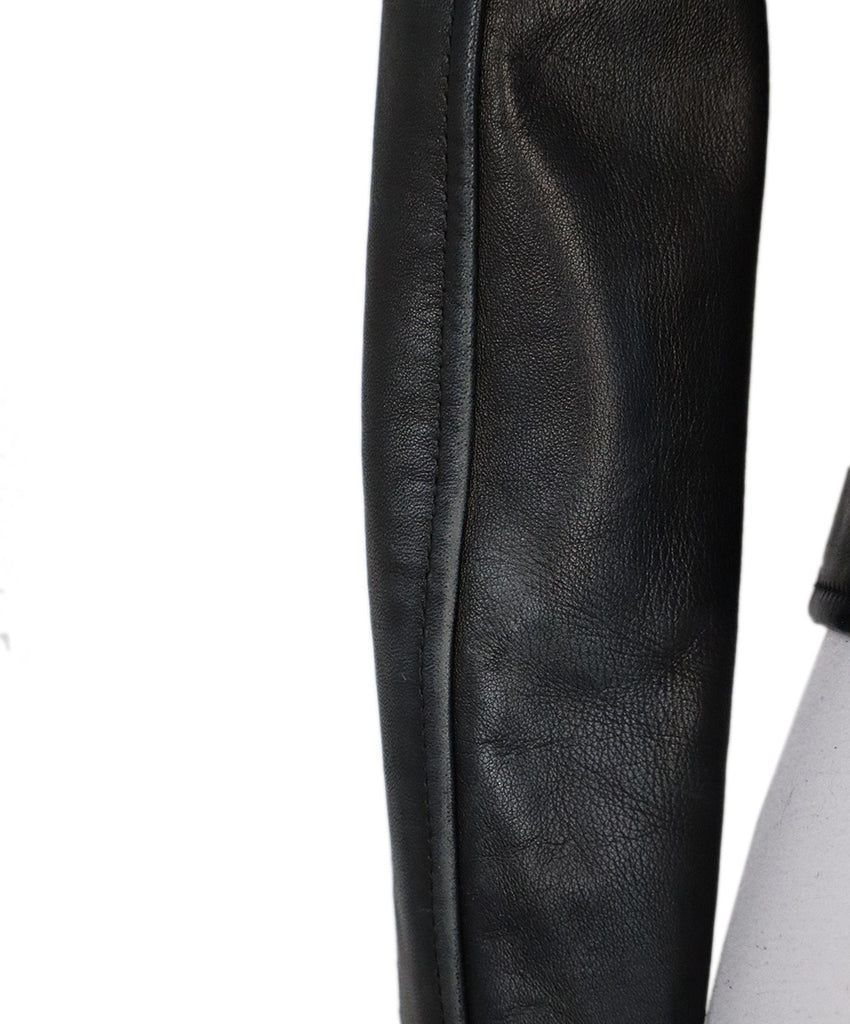 Dolce & Gabbana Black Leather Biker Jacket 8