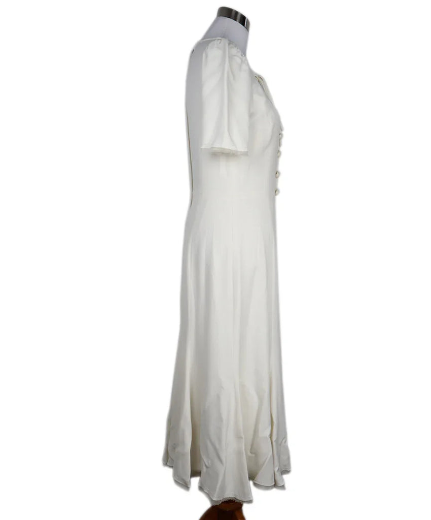 Dolce & Gabbana Ivory Silk Dress 1