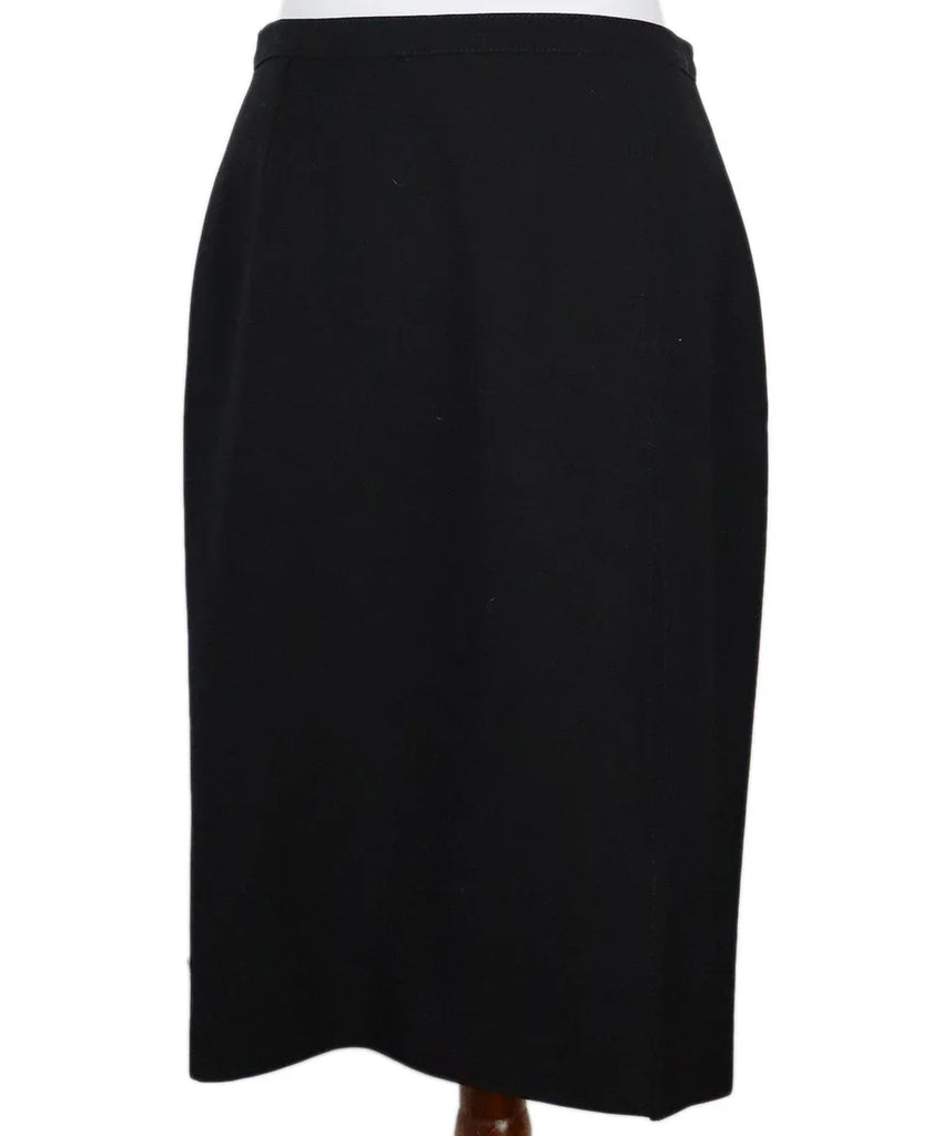 Dolce & Gabbana Black Wool Skirt sz 10 - Michael's Consignment NYC