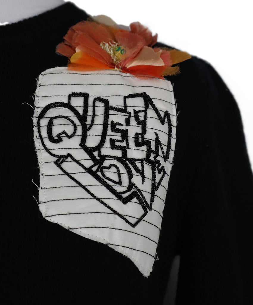 Dolce & Gabbana Black Wool Embroidered Cardigan 5