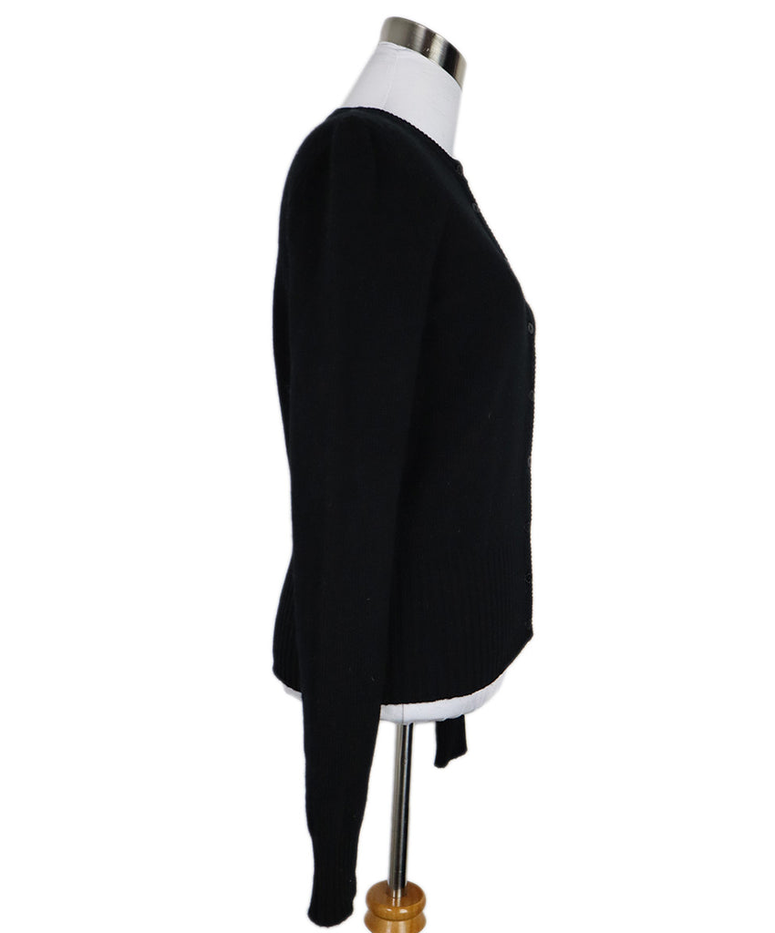 Dolce & Gabbana Black Wool Embroidered Cardigan 1