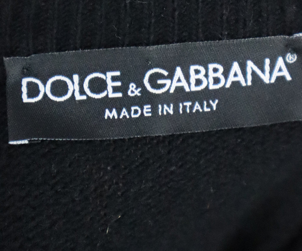 Dolce & Gabbana Black Wool Embroidered Cardigan 3