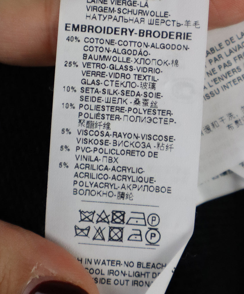 Dolce & Gabbana Black Wool Embroidered Cardigan 4