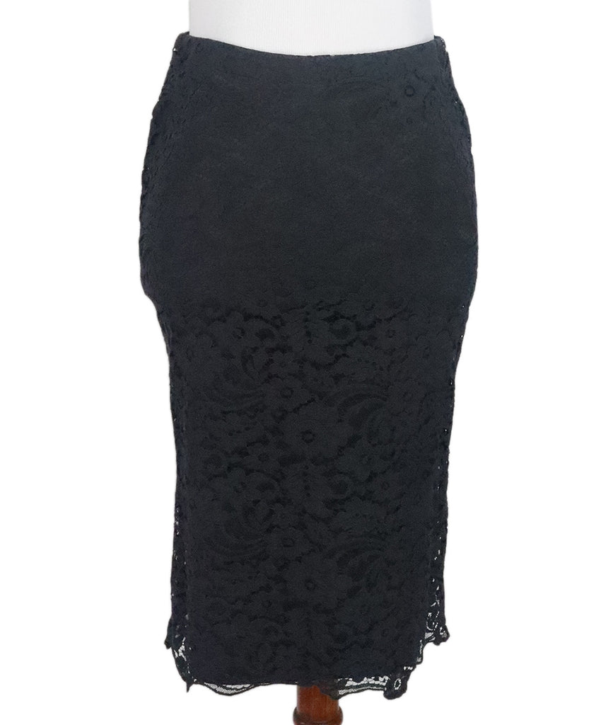 Dolce & Gabbana Black Lace Skirt 