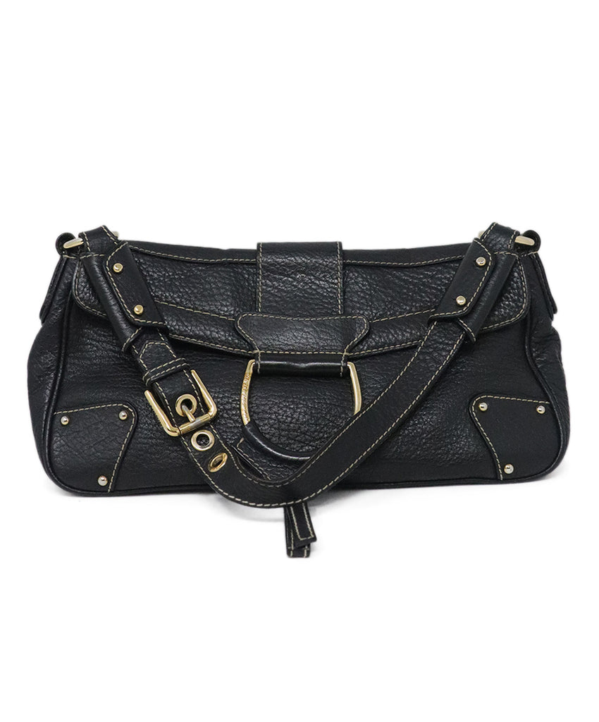 Dolce & Gabbana Black Leather Shoulder Bag 