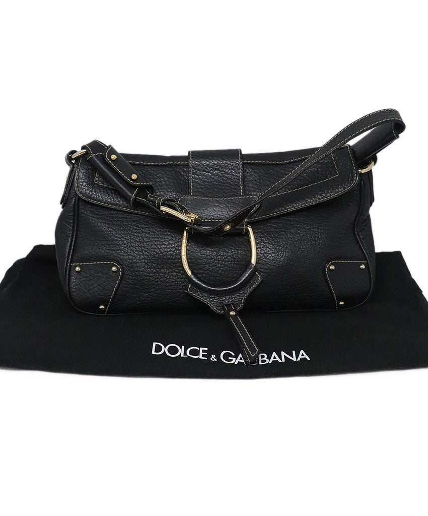 Dolce & Gabbana Black Leather Shoulder Bag 5