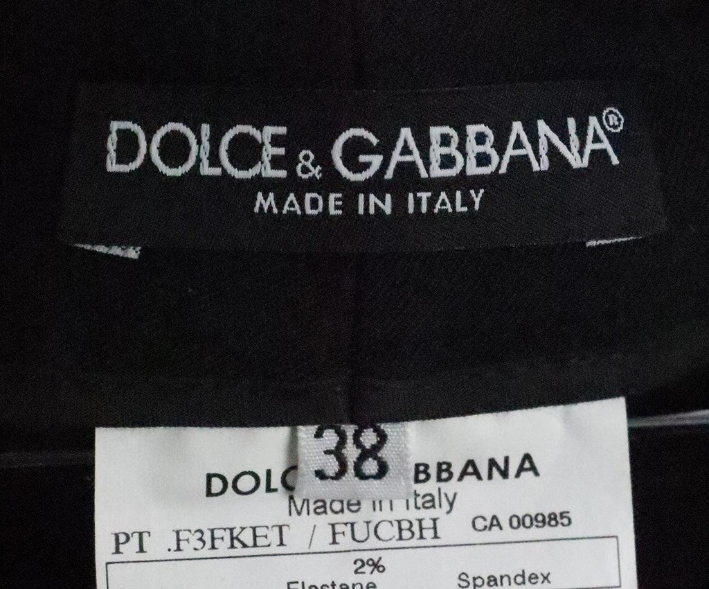 Dolce & Gabbana Black Wool Pants sz 2 - Michael's Consignment NYC