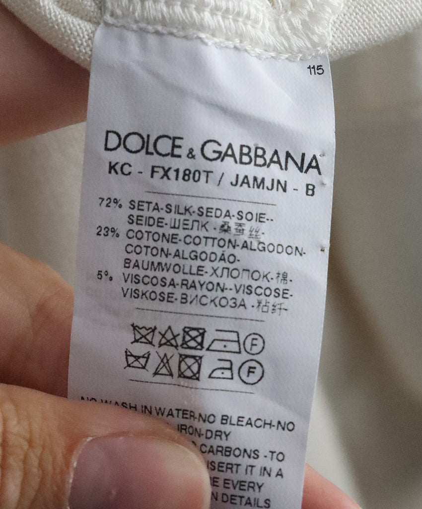 Dolce & Gabbana Ivory Lace Sweater Set 5