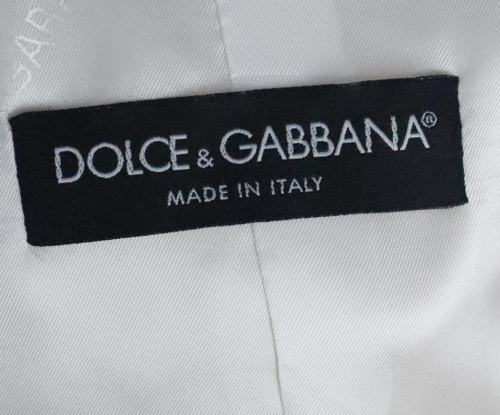 Dolce & Gabbana Ivory Silk Skirt Suit 3