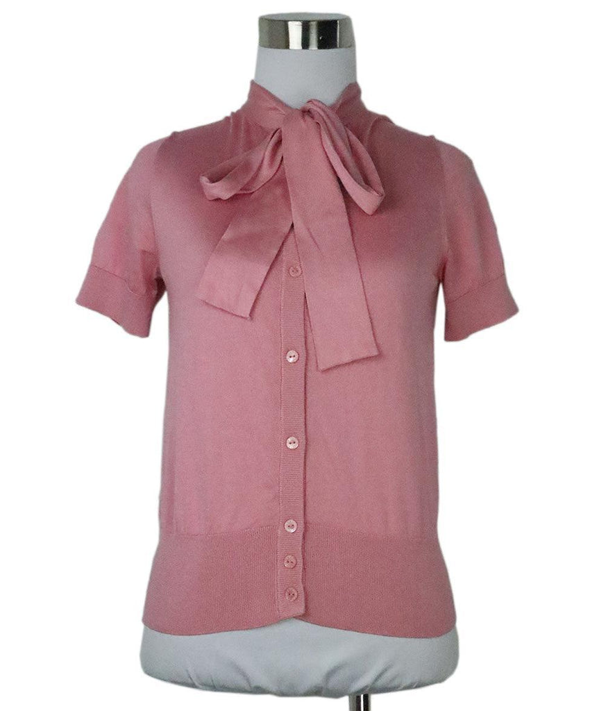 Dolce & Gabbana Pink Silk Sweater 