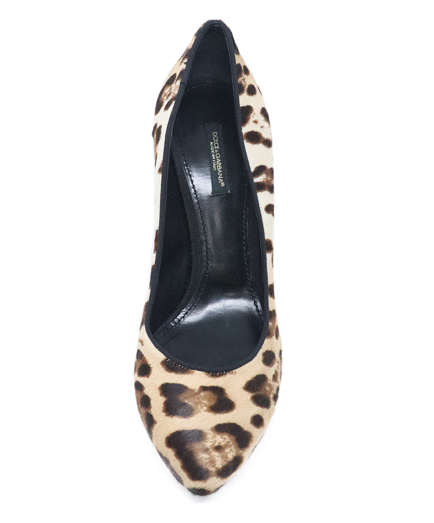 Dolce & Gabbana Leopard Print Fur Heels 4