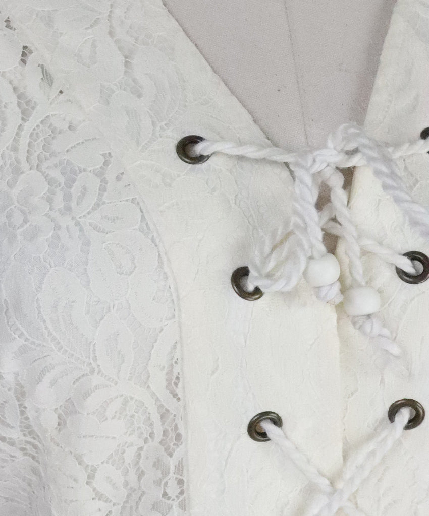 Dolce & Gabbana Ivory Lace Dress 5