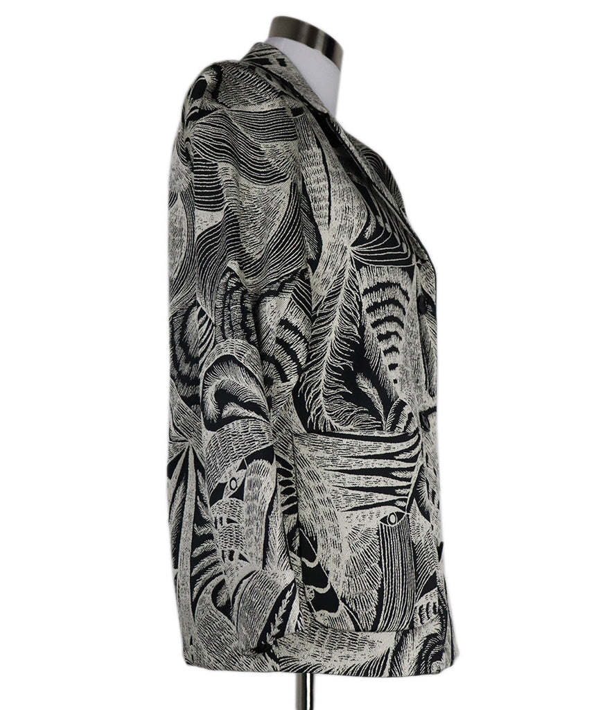 Dries Van Noten Wool Black & White Embroidery Jacket 1