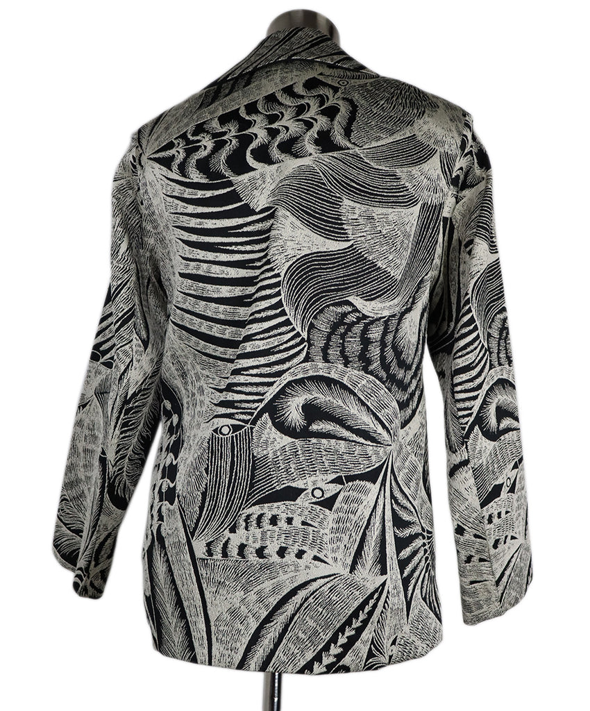 Dries Van Noten Wool Black & White Embroidery Jacket 2