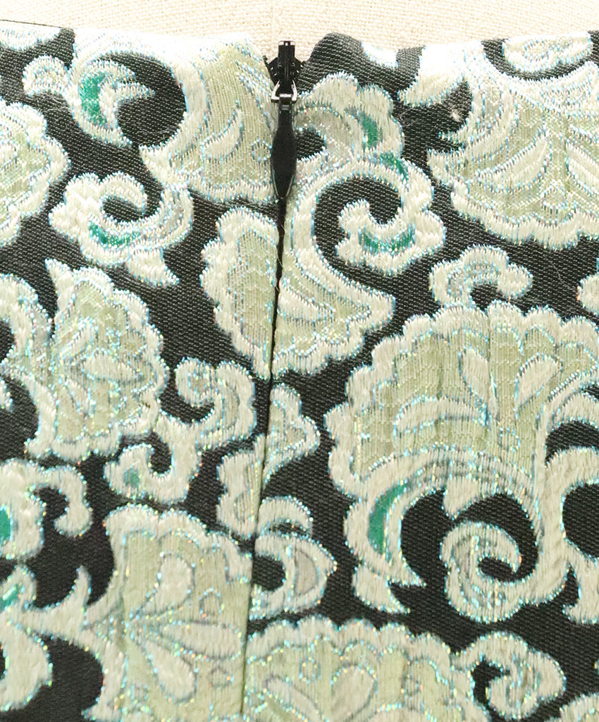 Dries Van Noten Black Green Cotton Silk Lurex Vest  2