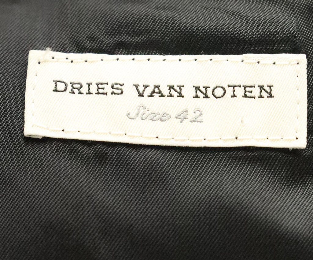 Dries Van Noten Black Green Cotton Silk Lurex Vest  3