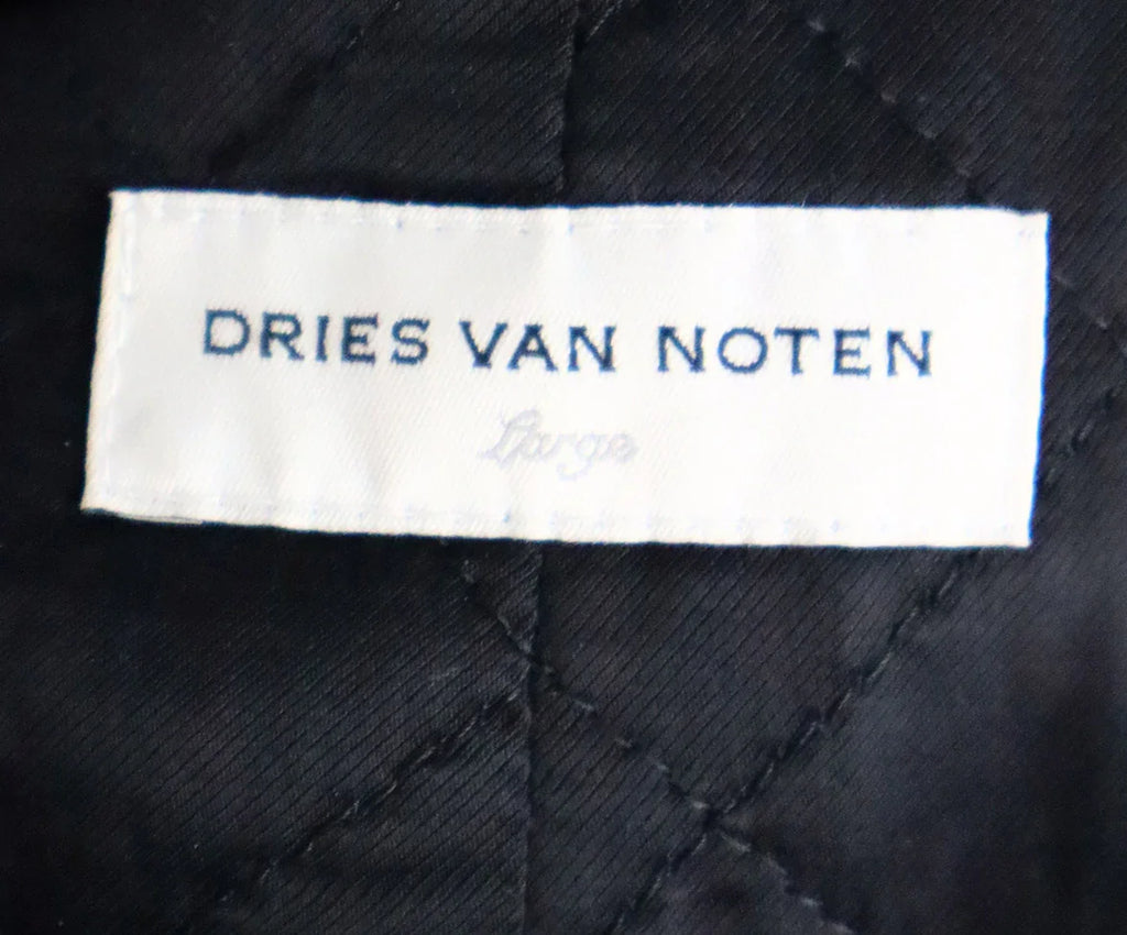 Dries Van Noten Black Wool Coat sz 10 - Michael's Consignment NYC
