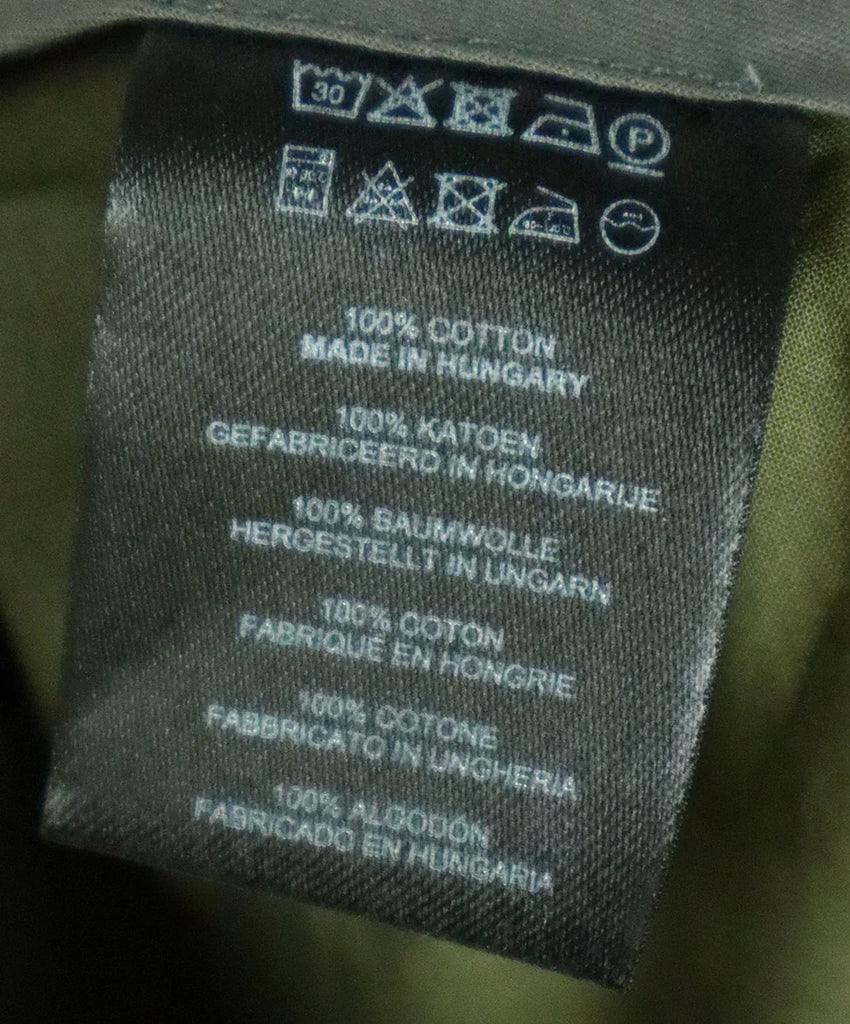 Dries Van Noten Green & White Striped Pants sz 4 - Michael's Consignment NYC