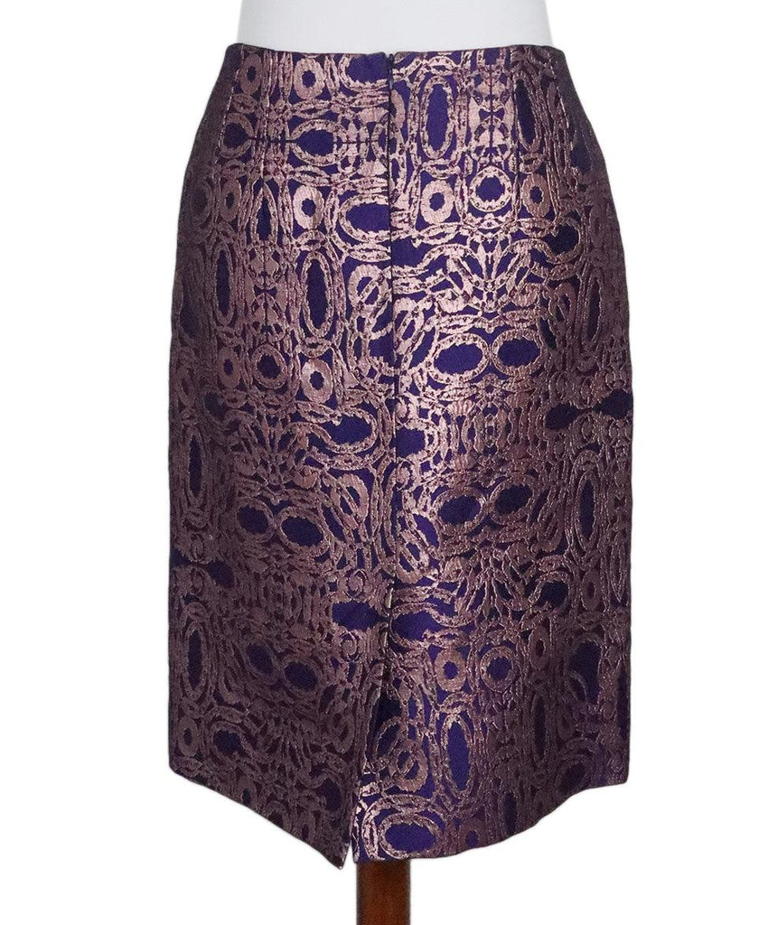 Dries Van Noten Purple & Pink Print Skirt 2