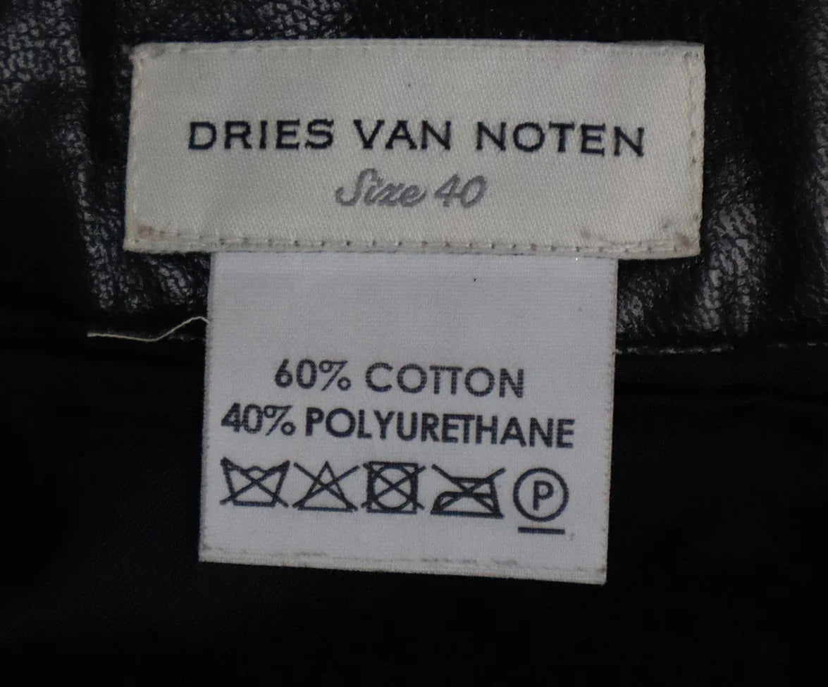 【DRIES VAN NOTEN】VERRELI 6355 sizeS Dries Van Noten Black Teal & Yellow Floral Embroidered Skirt sz 8