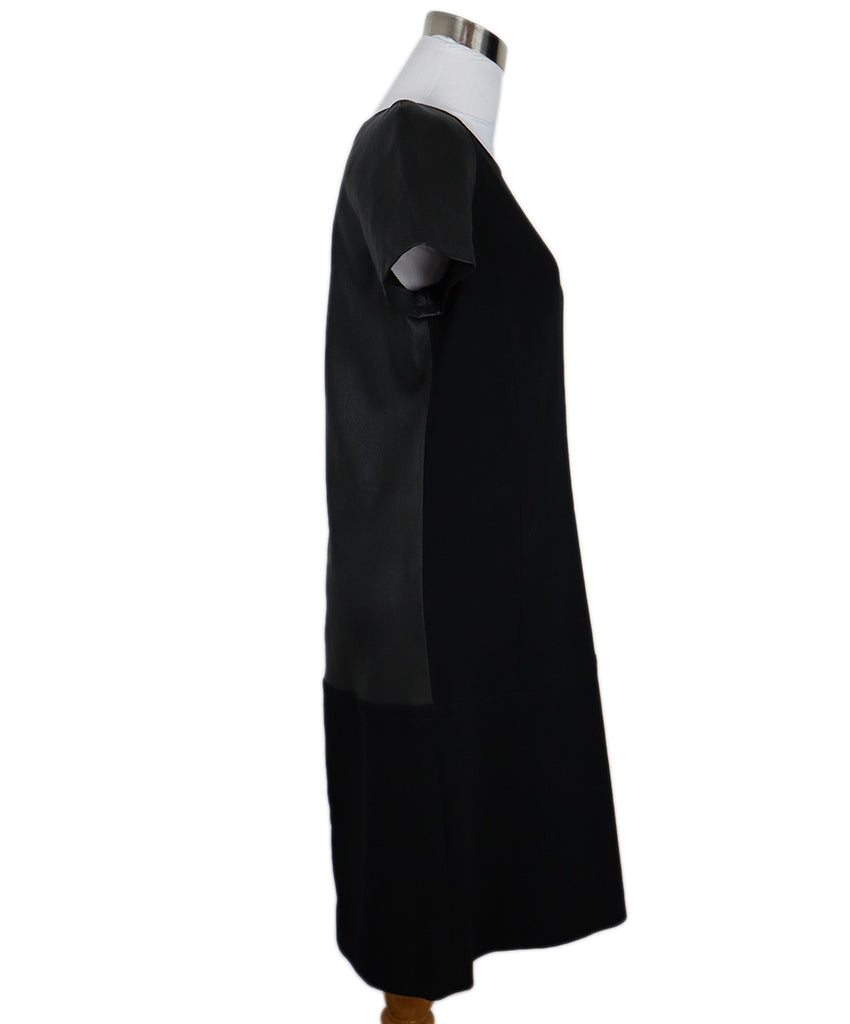 Emilio Pucci Black Wool & Leather Dress 1