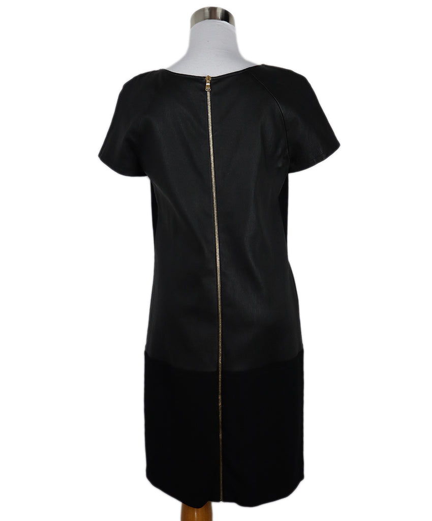 Emilio Pucci Black Wool & Leather Dress 2
