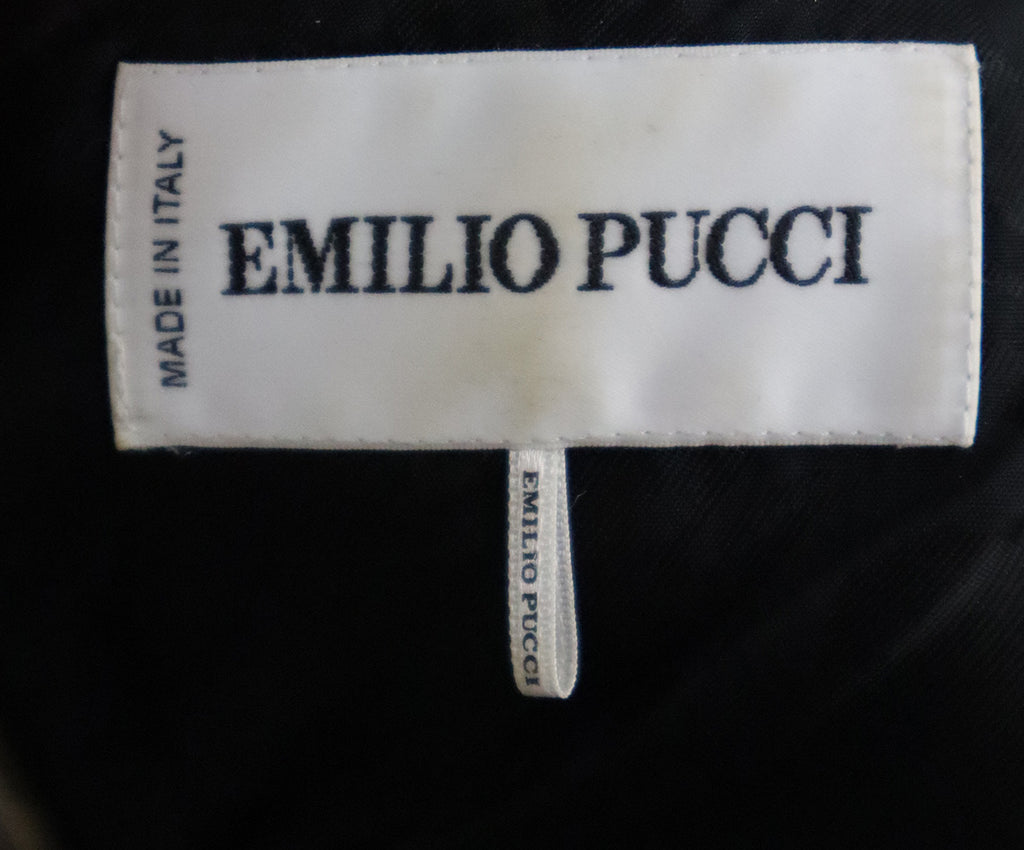 Emilio Pucci Black Wool & Leather Dress 3