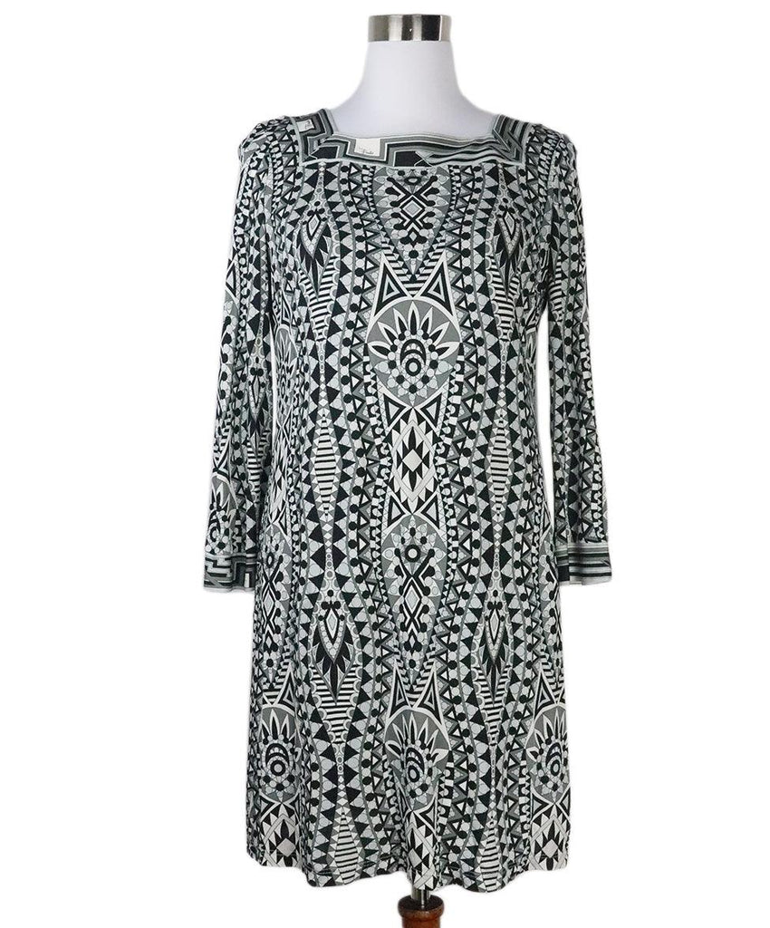 Emilio Pucci Black & Grey Print Dress sz 10 - Michael's Consignment NYC