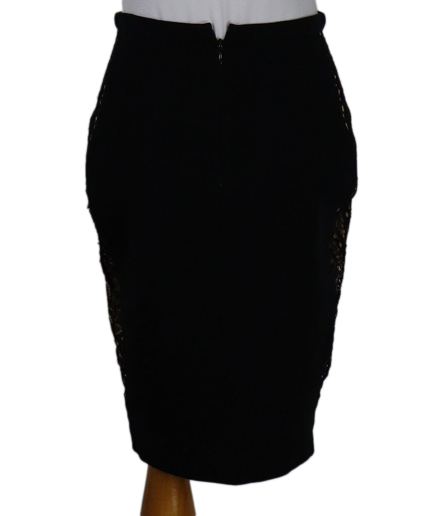 Emilio Pucci Black Lace Trim Skirt 2