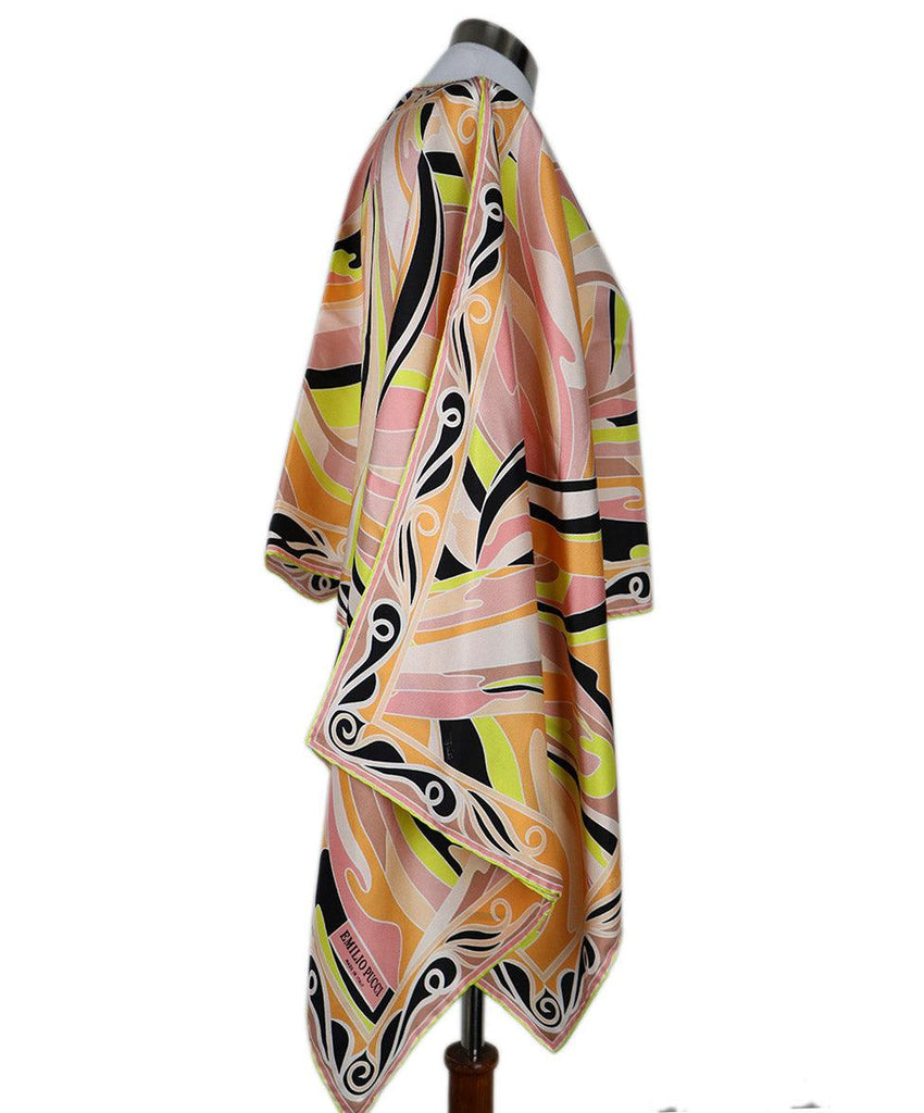 Emilio Pucci Pink Orange Yellow Black Print Silk Blouse sz 4 - Michael's Consignment NYC