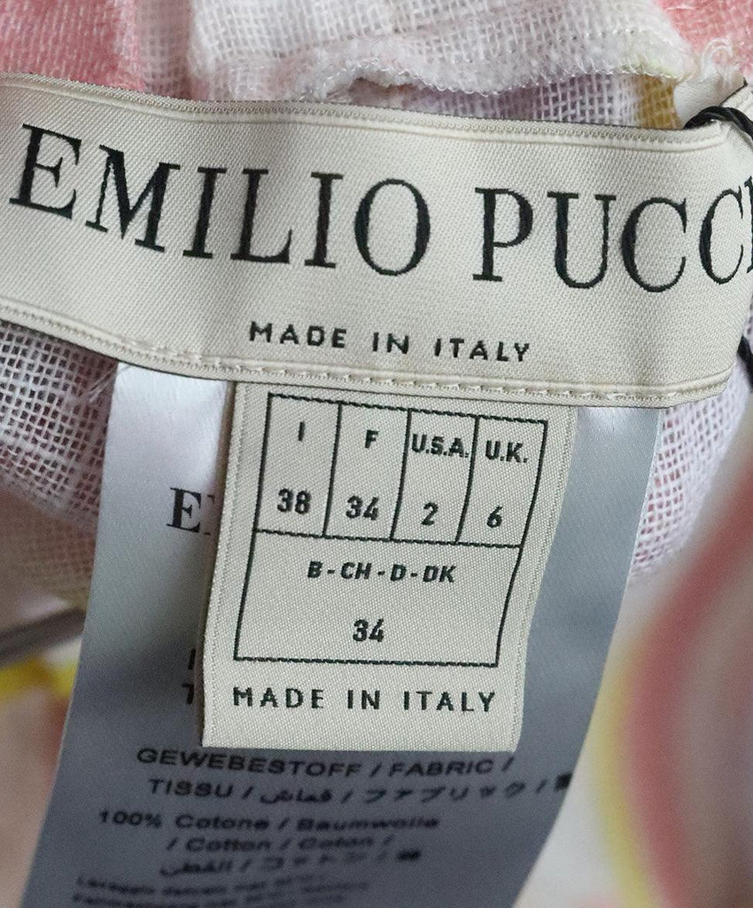Emilio Pucci Pink & Yellow Print Pants 2